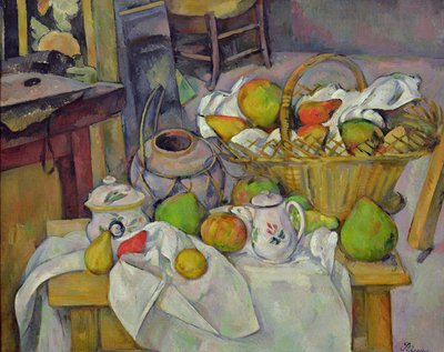 Natura morta con cesto da Paul Cézanne